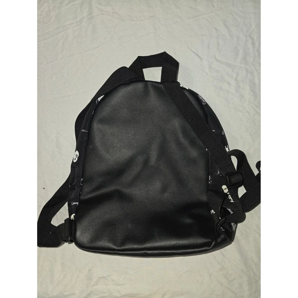 Peanuts brand black Snoopy mini Backpack bookbag purse tote bag!
